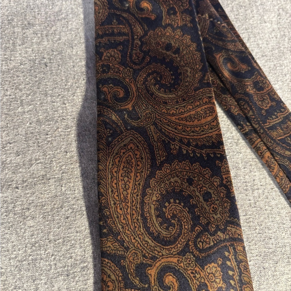 Elegant Paisley Tie in Brown and Black